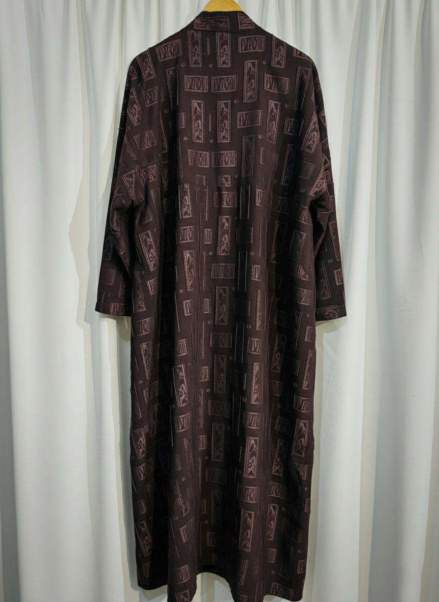 The Samira Jacquard Abaya by RACDO | Richly Textured Design