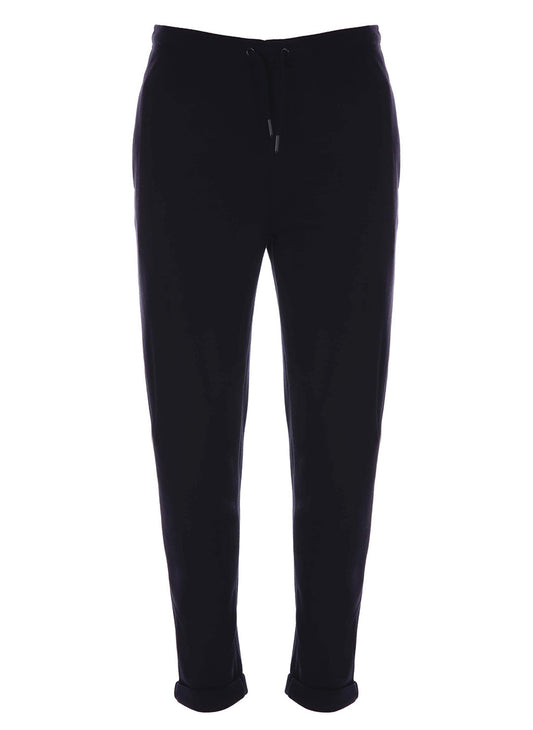 Men's Black Plain Smart Joggers