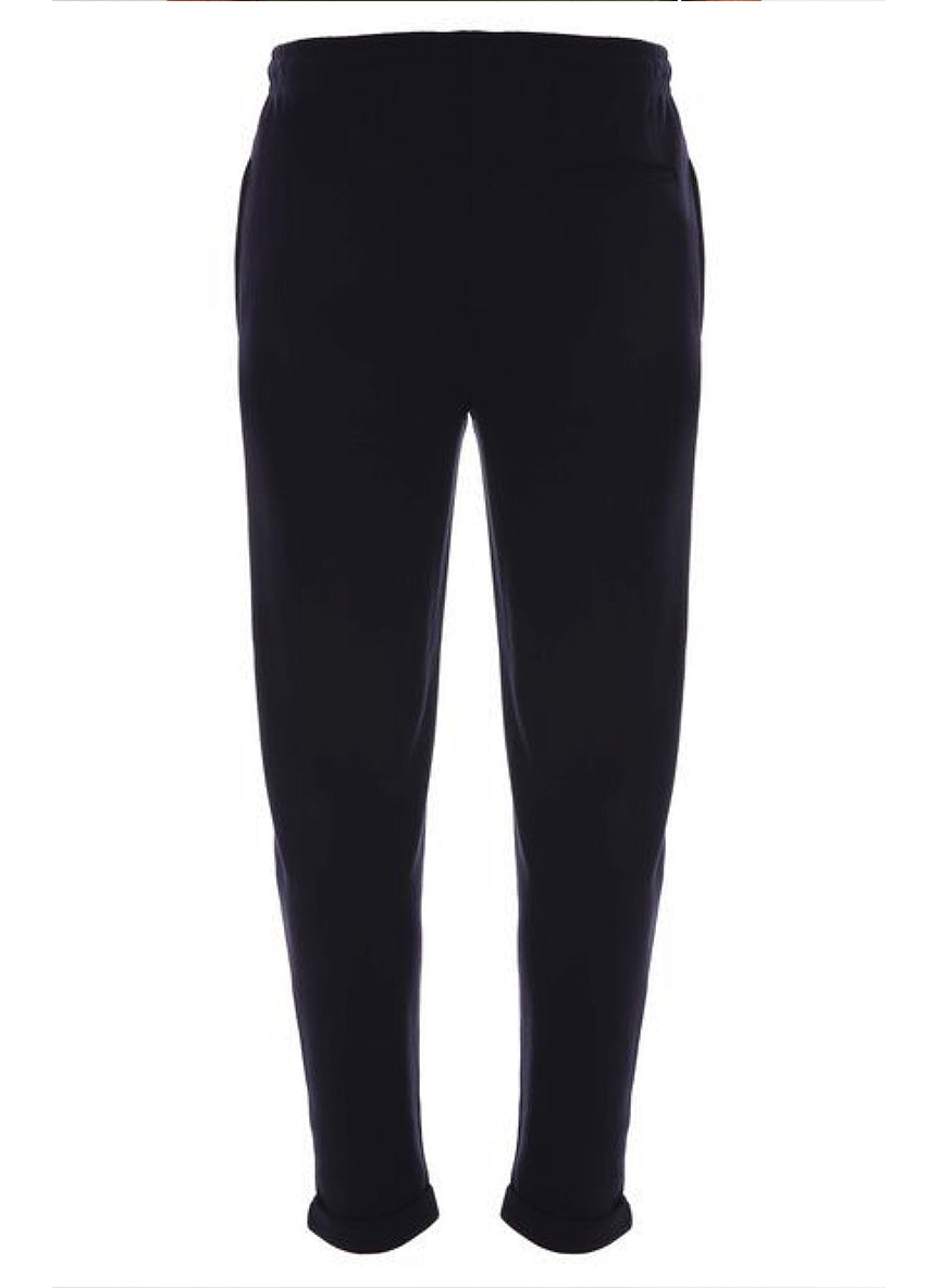 Men's Black Plain Smart Joggers