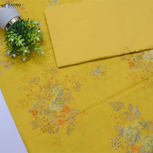 Premium Unstitched Fabric with Elegant Design