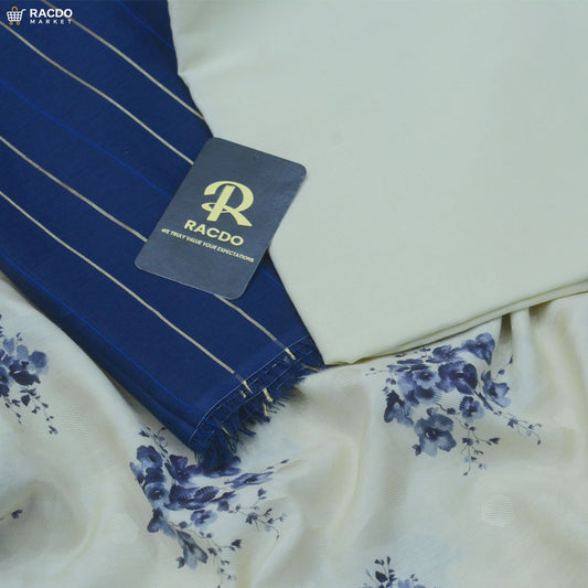 Racdo Premium 3 piece lawn suit for women