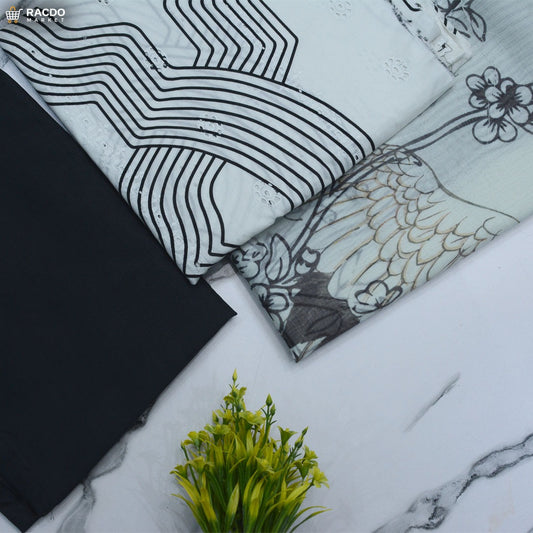 Racdo Premium 2 piece lawn suit for women