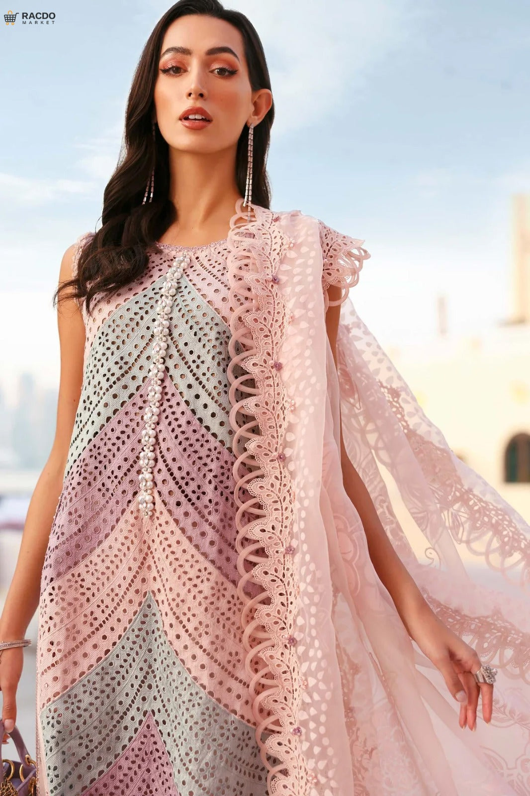 Multi Cut Work Design Stylish Women Outfit | Elegant Premium Fashion Dress – RACDO Market