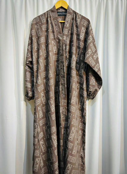 The Samira Jacquard Abaya by RACDO | Richly Textured Design