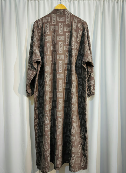 The Samira Jacquard Abaya by RACDO | Richly Textured Design