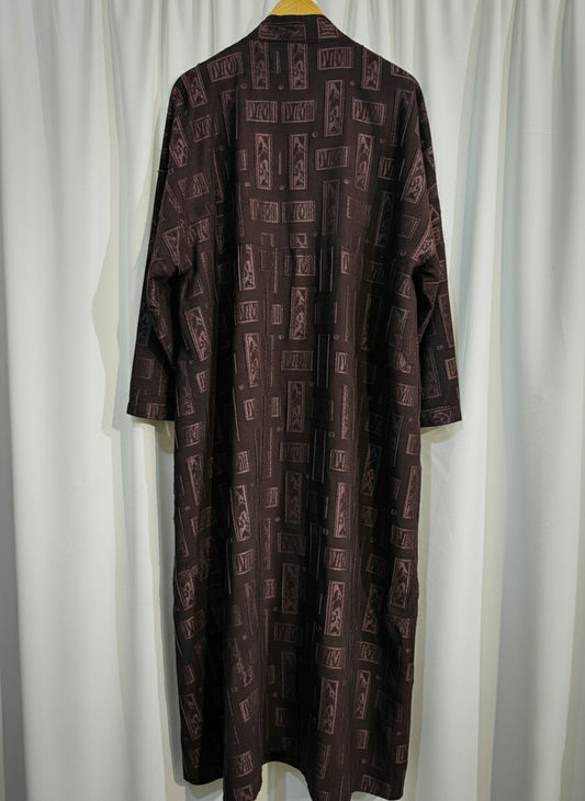 The Samira Jacquard Abaya by RACDO | Richly Textured Design