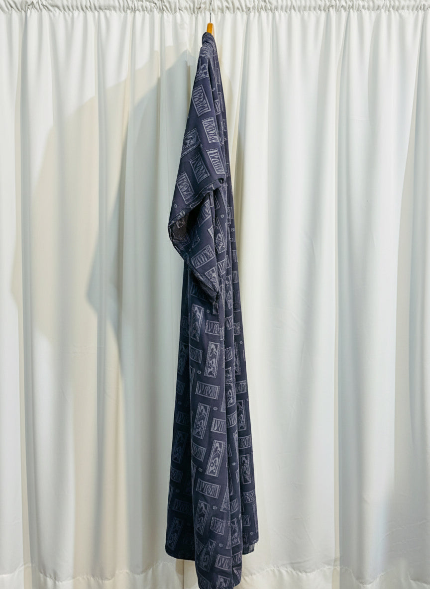 The Samira Jacquard Abaya by RACDO | Richly Textured Design