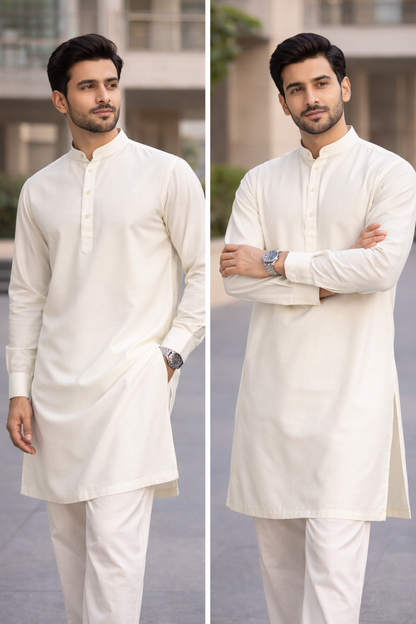 Ivory Unstitched Fabric