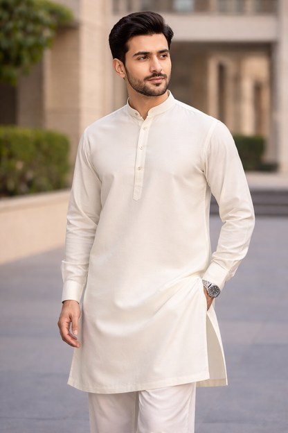 Ivory Unstitched Fabric