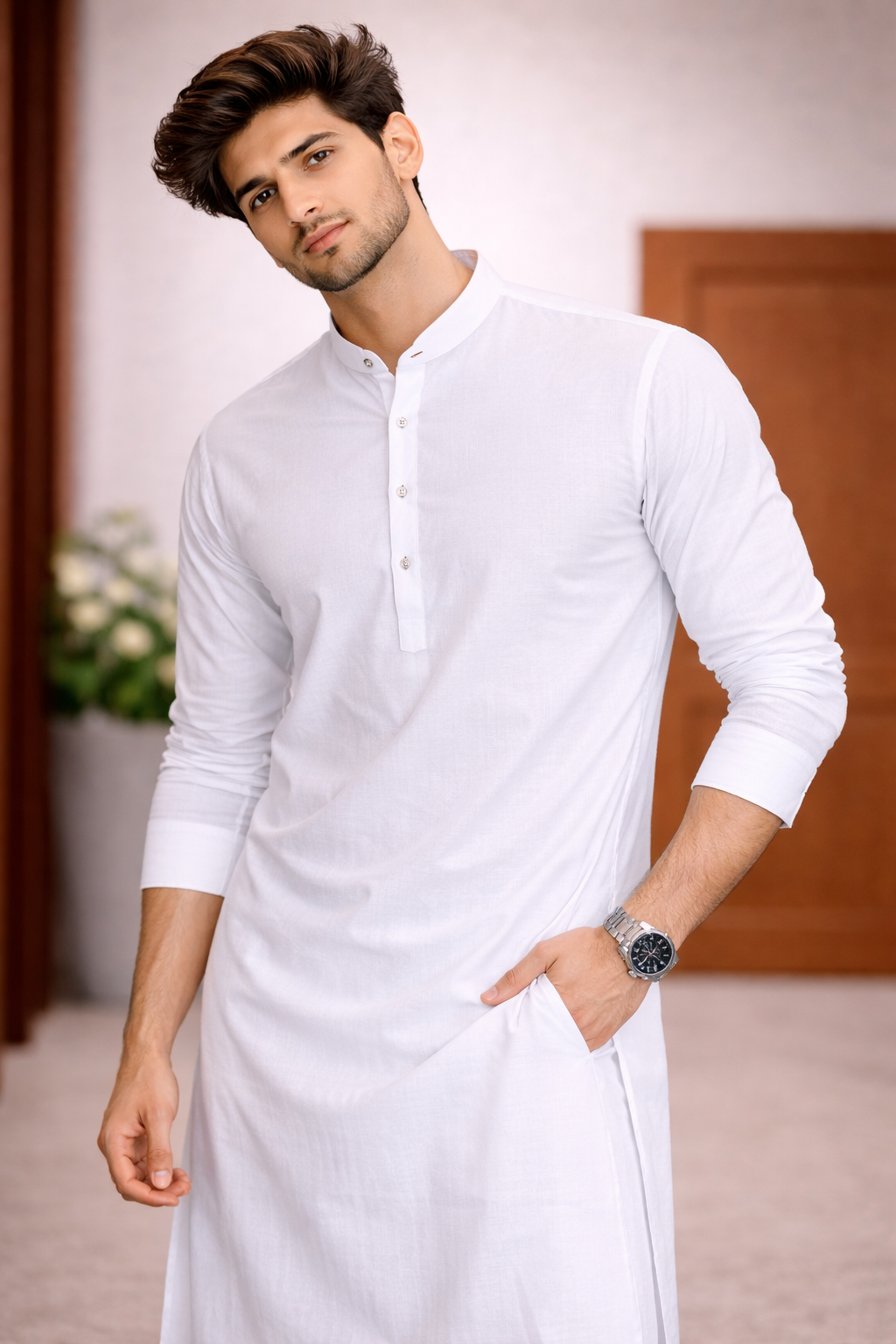 Royal Pearl Unstitched Suit Fabric