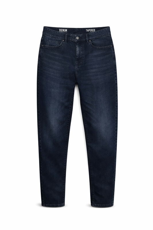 RACDO Dark Blue Tapered Denim Jeans – Premium Men’s Jeans Pakistan | RacdoMarket