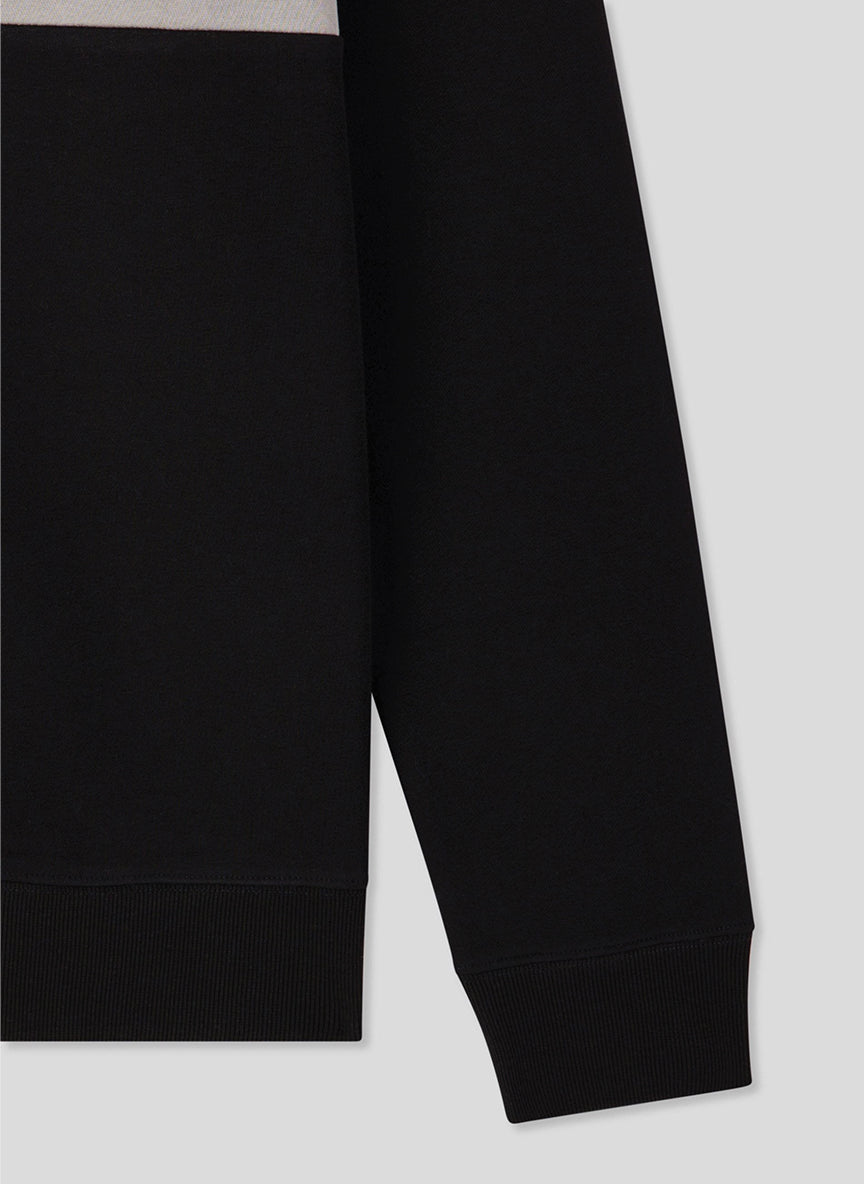 Sweatshirt with front print and colour blocks Var bordeaux