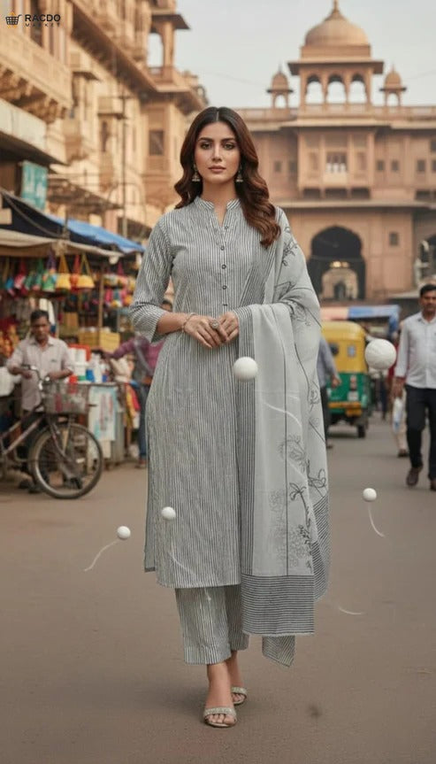 Breathable summer lawn outfit