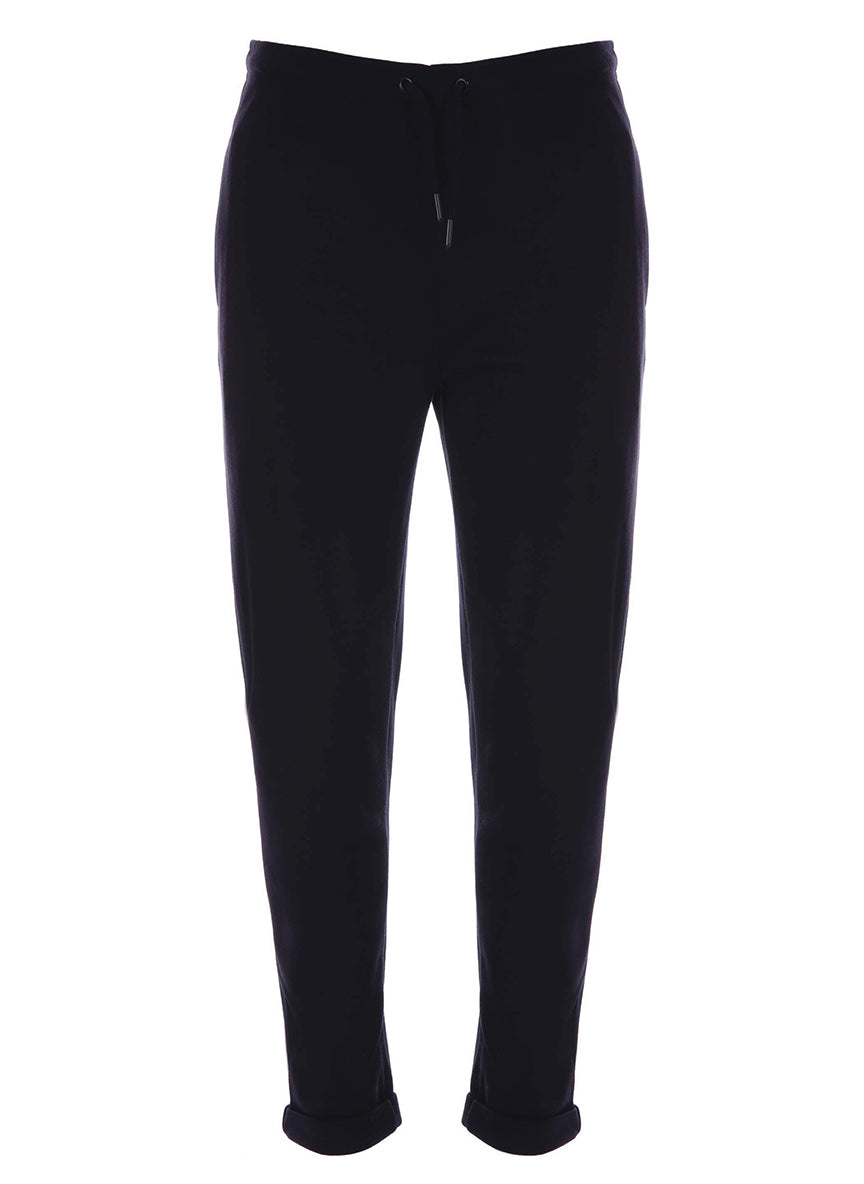 Men's Black Plain Smart Joggers