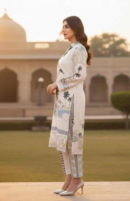 Premium Jacquard Viscose Textile for Custom Tailoring
