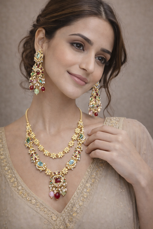 Premium Racdo Jewelry Set with Polished Finish