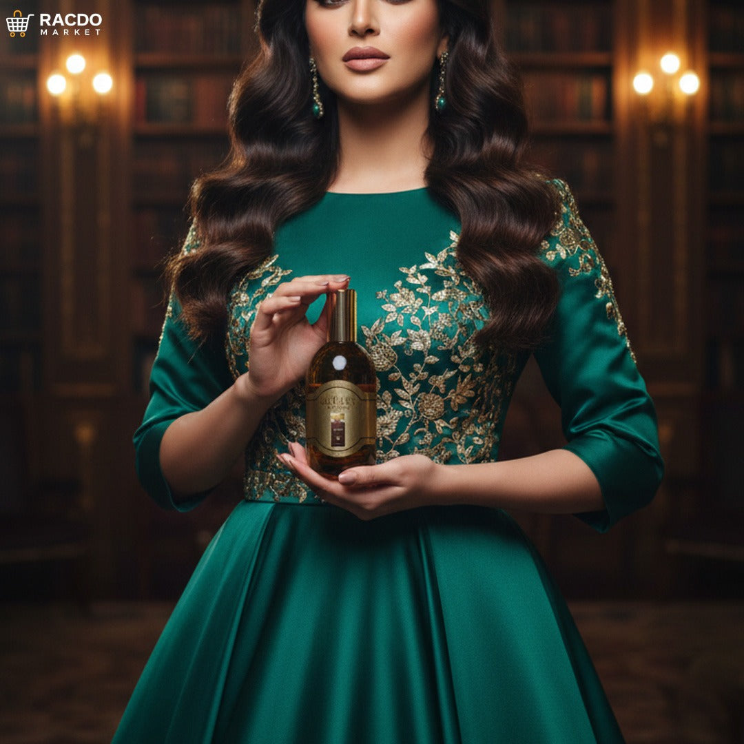 Royal Oud Perfume packaging – long lasting scent from RACDO MARKET
