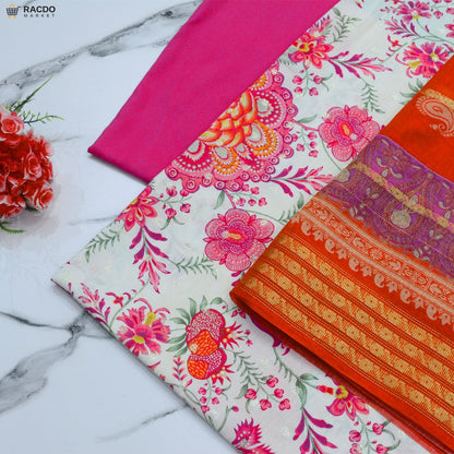 Racdo Premium 3 piece lawn suit for women