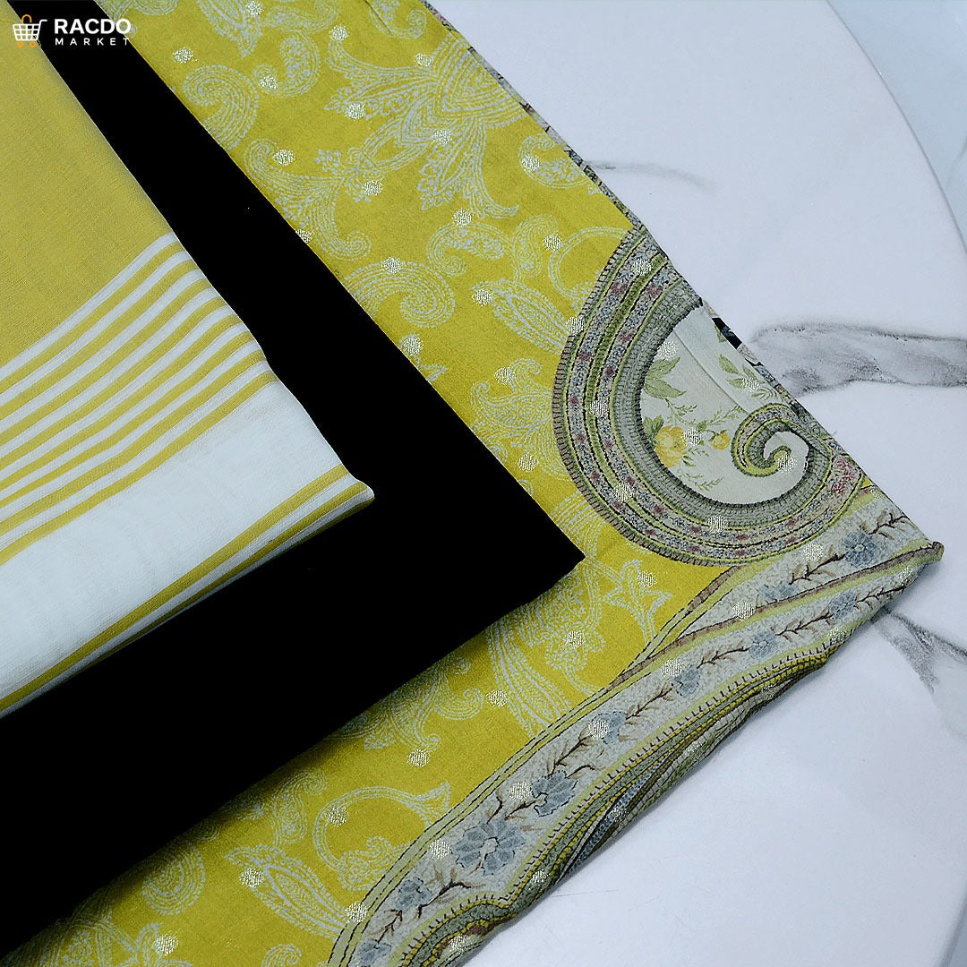 Racdo Premium 3 piece lawn suit for women