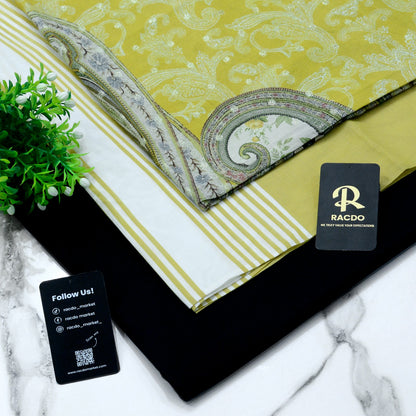 Racdo Premium 3 piece lawn suit for women