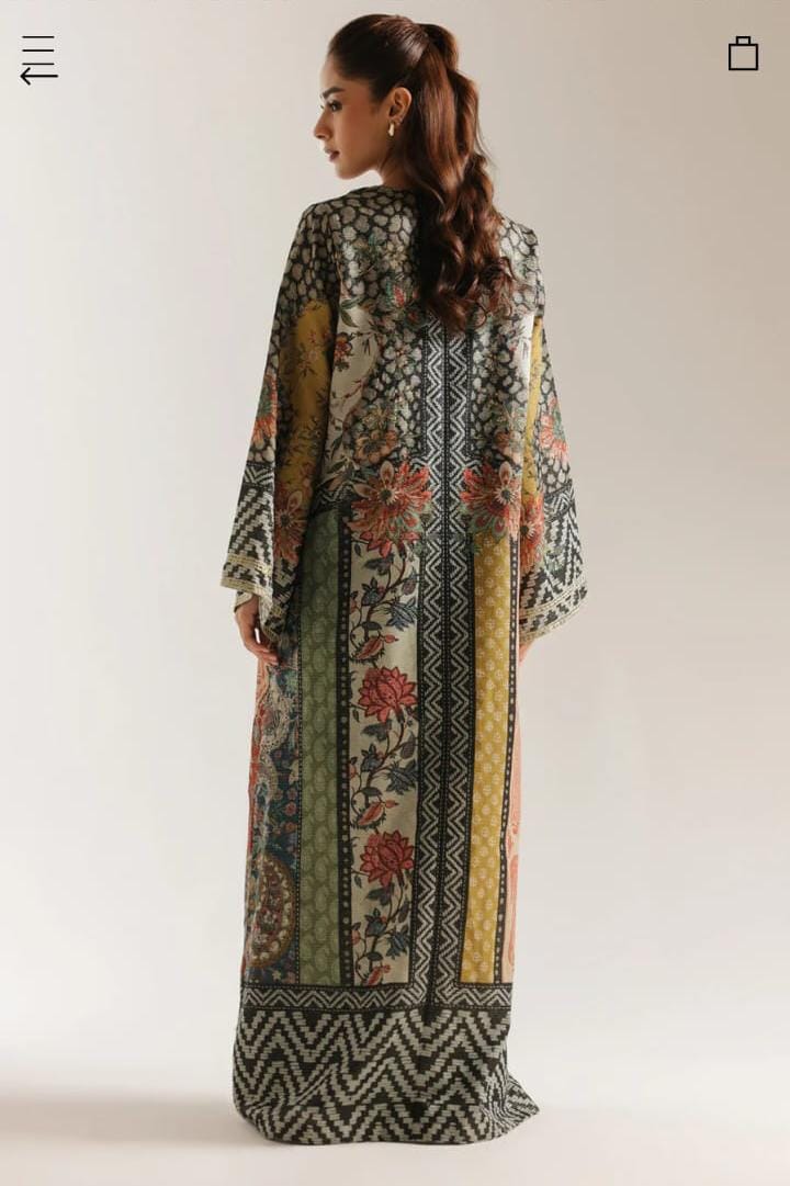 (Luxury Printed Ensemble)-Recto Market – Elara Noir