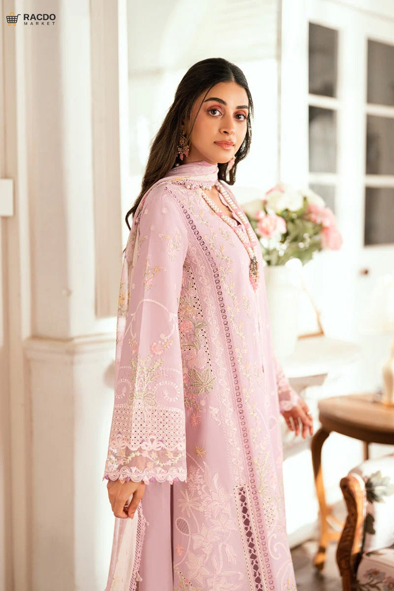 Premium Pink Ladies Fabric – Unstitched Dress Material