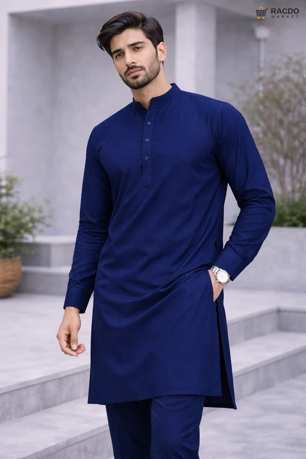 رائل نیوی کلاسک اَن سِلائے مردانہ سوٹ | پریمیم جنٹس فیبرک – RACDO MARKET