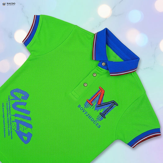 Racdo Green Polo Shirt for Kids – Stylish & Comfortable Daily Wear
