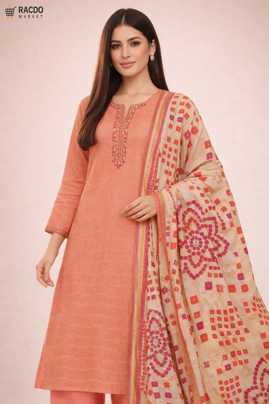 Racdo premium lawn suit for womens