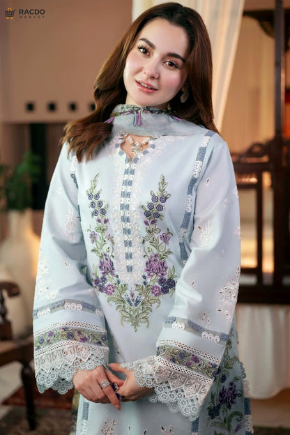 Premium Sky Blue Unstitched Fabric – Buy Online at RACDO MARKET | Free Delivery in Pakistan