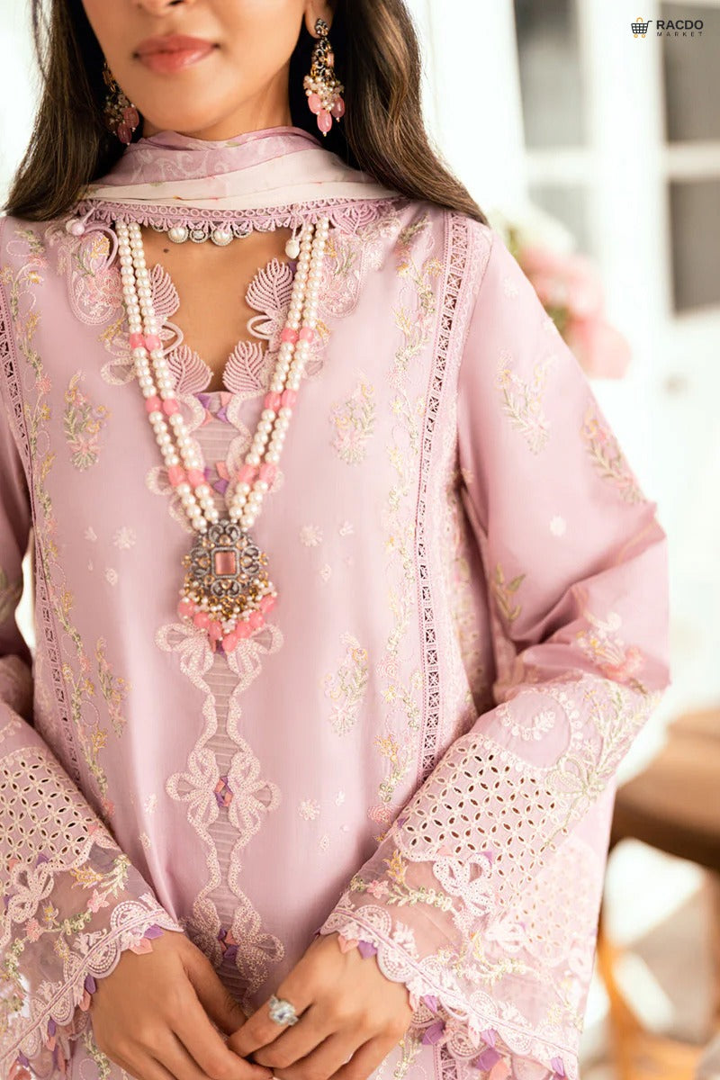 Premium Pink Ladies Fabric – Unstitched Dress Material