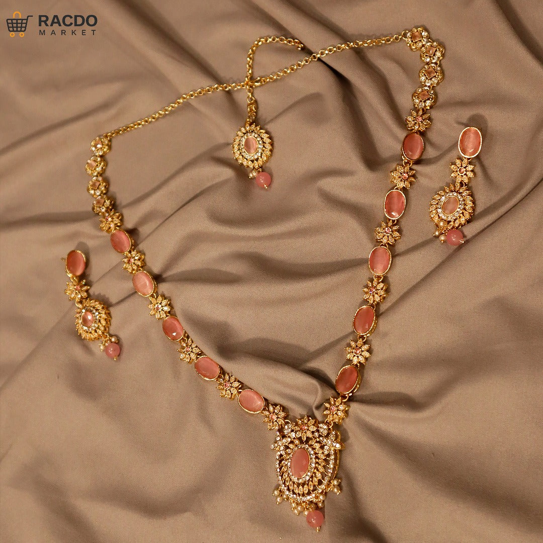 سستی RACDO جیولری سیٹ – خواتین کے لیے جدید نیکلس اور بالیاں | RACDO MARKET پاکستان