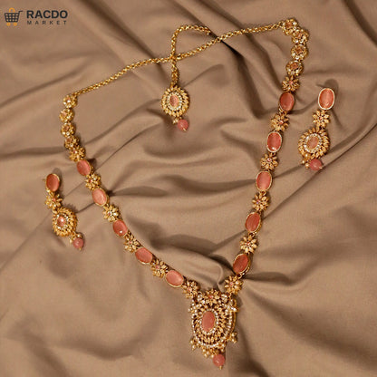 سستی RACDO جیولری سیٹ – خواتین کے لیے جدید نیکلس اور بالیاں | RACDO MARKET پاکستان