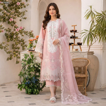 ہلکا بیبی پنک رنگ کا کپڑا – پریمیم ان سٹچڈ سوٹ کا کپڑا | Racdo Market