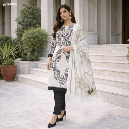 Racdo Premium 2‑Piece Lawn Suit for Women – Stylish & Breathable Summer Outfit | Racdo Market Pakistan