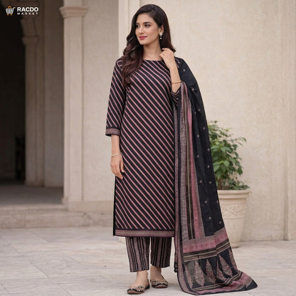 Premium Racdo 2‑Piece Lawn Suit for Women – Unstitched Lawn Fabric